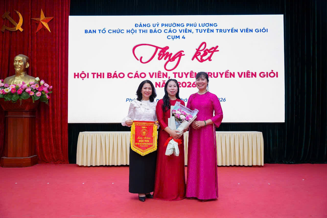 CÔ GIÁO ĐINH THỊ LY XUẤT SẮC ĐẠT GIẢI BA TẠI HỘI THI BÁO CÁO VIÊN, TUYÊN TRUYỀN VIÊN GIỎI